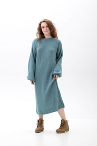 Warm long wool dress A Witch | VÉJA,knitted dress | Women fashio shop|  Flamingolandia.online