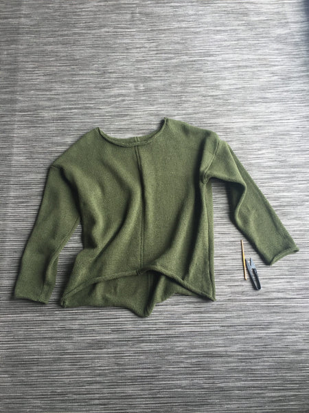 Warm alpaca wool sweater Moss khaki | VÉJA,knitted dress | Women fashio shop|  Flamingolandia.online