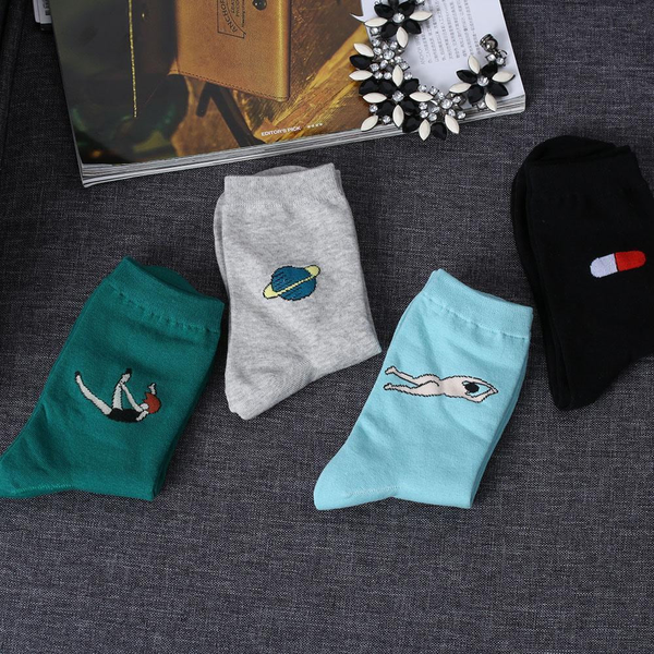 Electric color  Socks - Following girl,Socks | Women fashio shop|  Flamingolandia.online