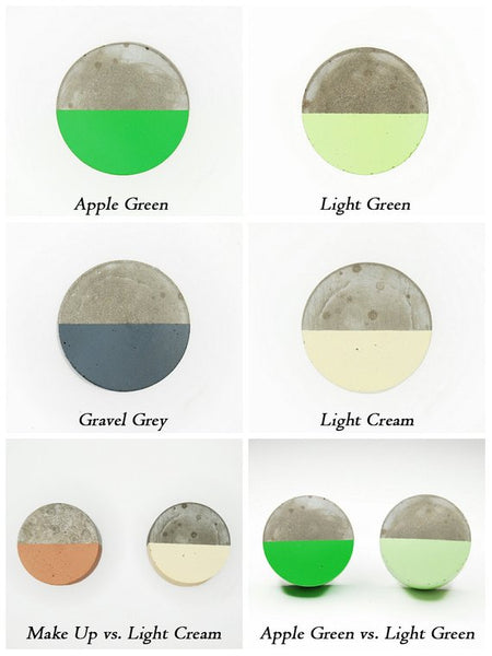 Cabinet Knob from Concrete  | Round in variuos colors | Flamingolandia