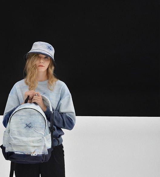 Canvas backpack - To the sky | Flamingolandia