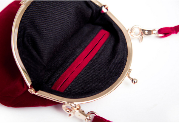 Vintage velvet round shape Original designed bag - Rugby,Bag | Women fashio shop|  Flamingolandia.online