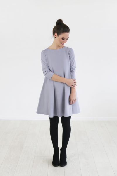 Bell shaped dress - grey color | Flamingolandia