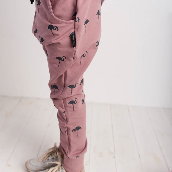 Kids pants with pockets - Flamingo family! | Flamingolandia