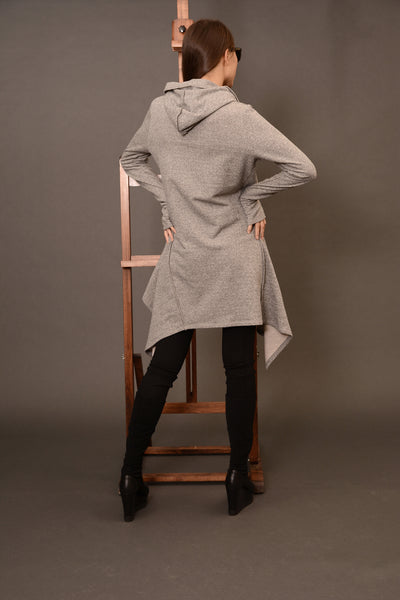 Asymetric long hoodie | Danellys u10e6 | Flamingolandia
