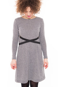 Grey wool dress LeMuse | Flamingolandia