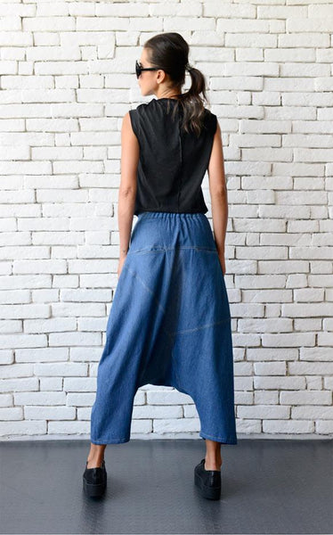 Loose design denim pants | META series,Leggings | Women fashio shop|  Flamingolandia.online