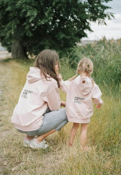 Breastfeeding hoodie COOLEST MOM EVER pink | Flamingolandia