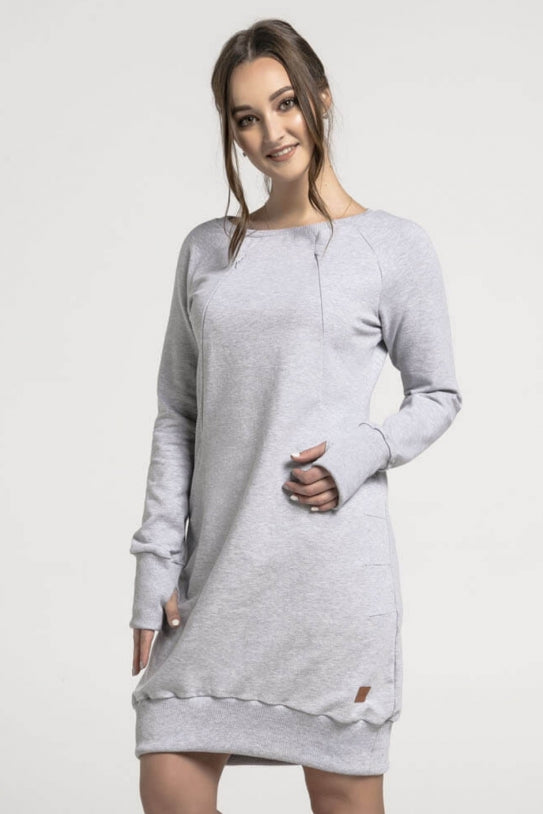 Nursing grey dress - Grey Joy! | Flamingolandia