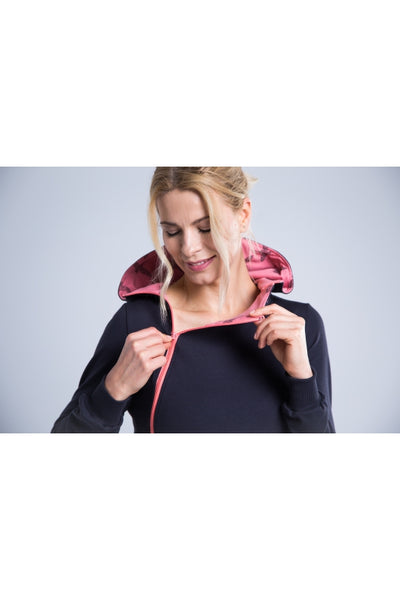 Breastfeeding black cozy hoodie - Pink love! | Flamingolandia