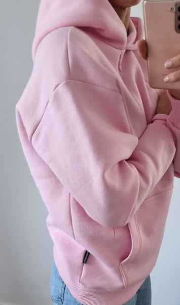 Breastfeeding cozy hoodie - PINK | Flamingolandia