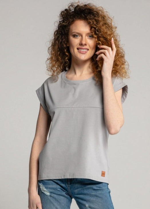 Breastfeeding t-shirt GREY