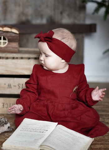 Baby girl first Christmas dress | Flamingolandia