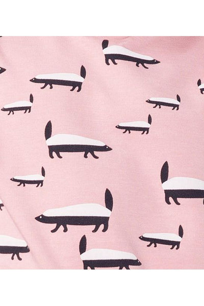 Casual kids pink long hoodie - BADGER! | Flamingolandia