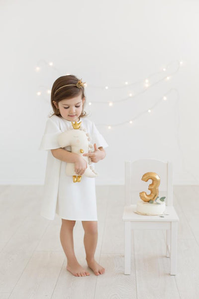 Little wings dress - white warm color,girl dress | Women fashio shop|  Flamingolandia.online