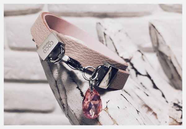 Natural leather bracelet -    &quot;CM secret. Some Pink&quot; Coco Maroco | Flamingolandia