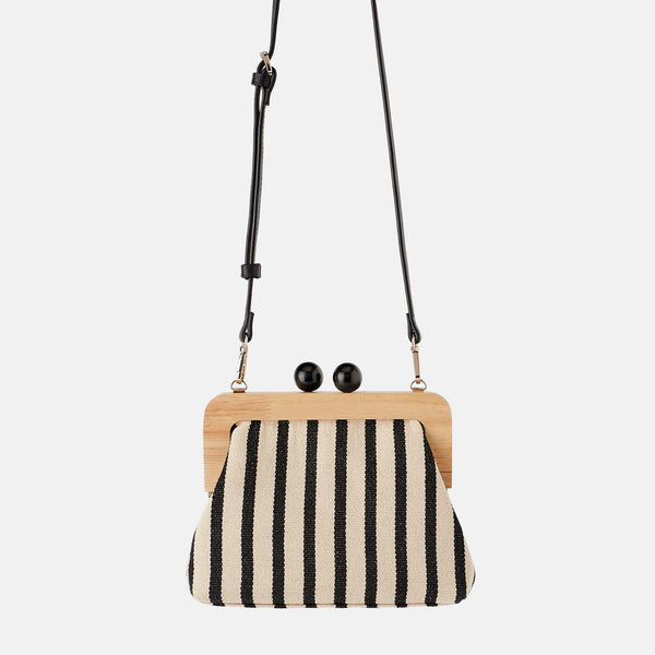 Crossbody vintage style clip bag with straps! | Flamingolandia