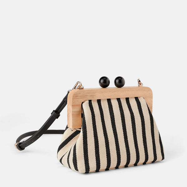 Crossbody vintage style clip bag with straps! | Flamingolandia