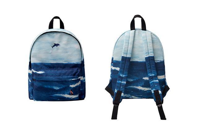 Canvas backpack - Ocean life | Flamingolandia