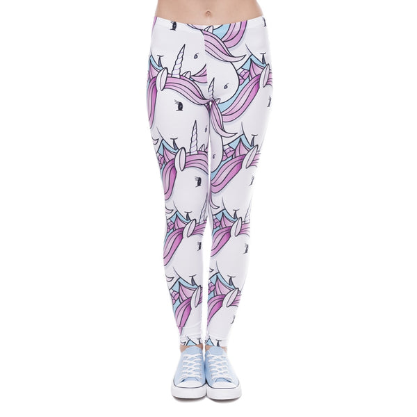 High quality  women leggings  - Unicorn attack | Flamingolandia