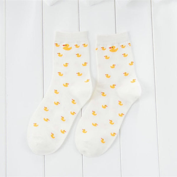 Cute cotton Duck Socks | Flamingolandia