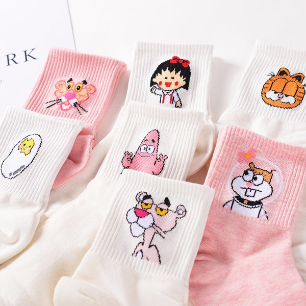Pink panter cotton socks | Flamingolandia