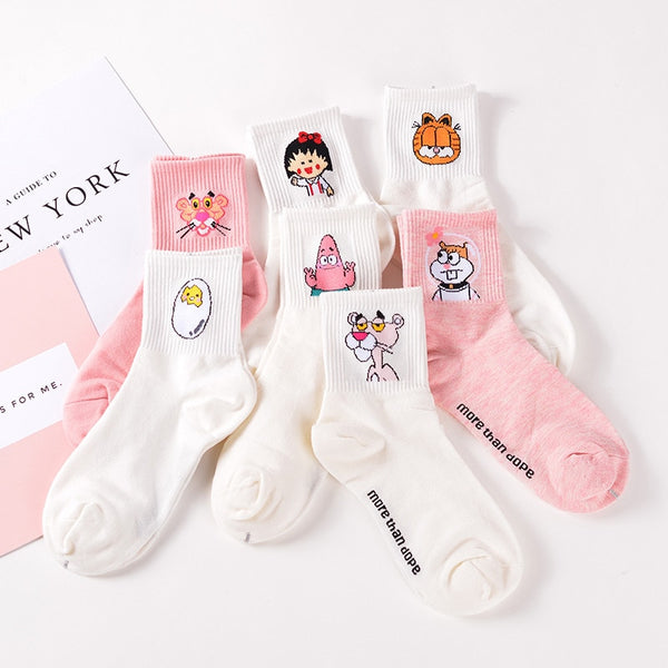 Pink panter cotton socks | Flamingolandia