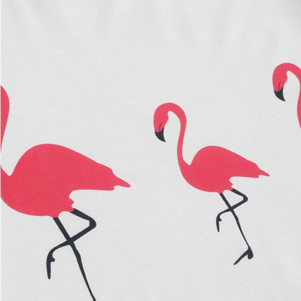 SUPER CUTE FLAMINGO TEE &amp; SHORTS PAJAMAS SET ! Flamingo x3 | Flamingolandia