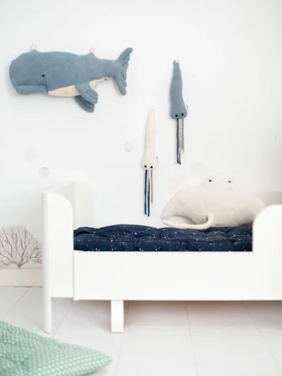 Pack Ligth Blue Whale, Mini Octopus and Manta Ray