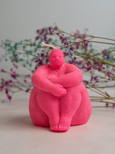 Ecological candle "Pink Woman" | Mr. Clay