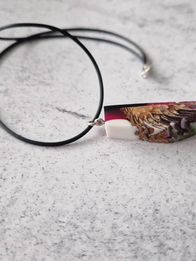 Necklace | Pink pine cone