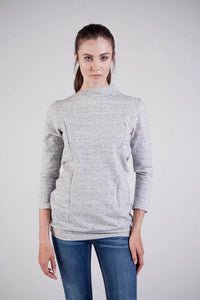 Nursing top blouse - stand up collar