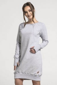 Nursing grey dress - Grey Joy!
