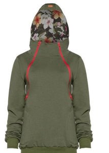 Breastfeeding hoodie - KHAKI CAMO