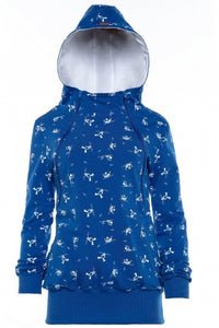 Breastfeeding blue hoodie - SWIMMER!