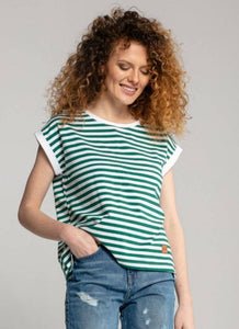Breastfeeding T-Shirt - Stripes green!