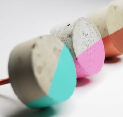 Cabinet Knob from Concrete | Round in various colors