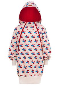 Breastfeeding cozy hoodie - FISHES!